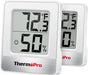 TP49 Digital Indoor Humidity Meter Room Thermometer with Temperature and Humidity Monitor Mini Hygrometer Thermometer