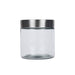 Mainstays Glass Storage Canisters with Stainless Steel Lids, 4 Piece Set