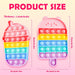 Nitoy 2-Pack Silicone Dessert Push Pop Bubble Fidget Sensory Toys Stress Reducer Anxiety Relief Bubble Popper Fidget Toy Squeeze Hand Toy for Kids and Adults (Rainbow Colors Ice Cream Pop & Milkshake)