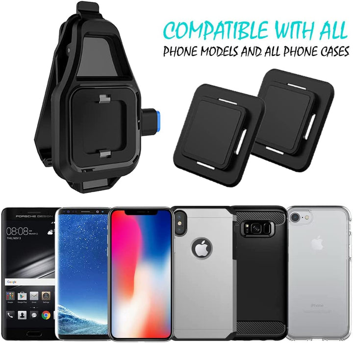 Phone Belt Clip, Universal Holder with Quick Mount,Easy On/Off for Iphone 14,14 Pro,14 Max,14 Pro Max,13,13 Pro,13 Pro Max,12,12 Pro,12 Pro Max,11,11 Pro,11 Pro Max,X,Xs,Xr,Xs Max,7/8,7/8 Plus