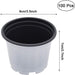 Plastic Plant Nursery Pots White Flower Seedling Starter Pots for Little Garden Pots to Repot Succulents and Plants (100PCS)