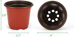 200-Pack 4 Inch Plastic Plant Nursery Pots Come with 200 Pcs Plant Labels, Seedling Flower Plant Container and Seed Starting Pots
