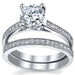 Women'S 1.25 Ct Wedding Engagement Ring Set Sterling Silver 925 round Cubic Zirconia