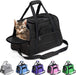 Pet Carrier Airline Approved Pet Carrier Dog Carriers for Small Dogs, Cat Carriers for Medium Cat Small Cat, Small Pet Carrier Small Dog Carrier Airline Approved Cat Travel Carrier-Black,L