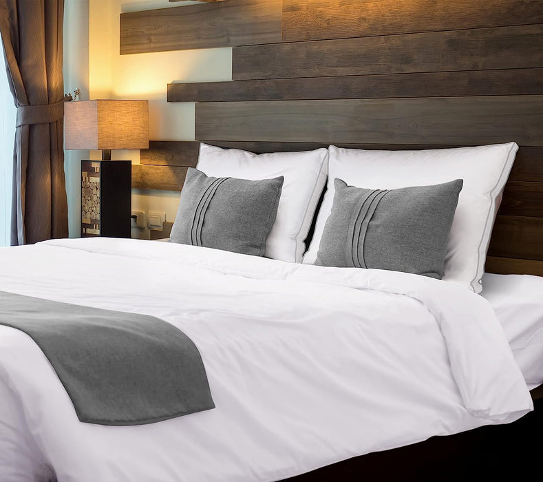 Bed Pillows for Sleeping Queen Size (White), Set of 2, Cooling Hotel Quality, Gusseted Pillow for Back, Stomach or Side Sleepers