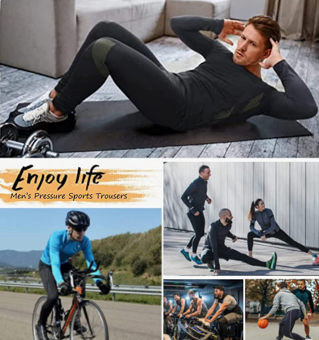 3 Pack Men'S Compression Pants Cool Dry Athletic Tights Sport Leggings with Pocket Baselayer for Running Football Yoga