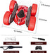 Remote Control Car, RC Cars Double Sided 360° Rotating Car Toys, Gesture Sensing RC Stunt Car with Headlights Wheel Lights, Ideal Gifts for Boys Girls
