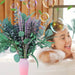 52 PCS Mix Dried Eucalyptus & Lavender Flowers Bundles for Shower, 17'' Natural Real Hanging Silver Dollar Eucalyptus Leaves Stem, Fresh Shower Plants, Fragrance, Home Wedding Decor