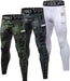 3 Pack Men'S Compression Pants Cool Dry Athletic Tights Sport Leggings with Pocket Baselayer for Running Football Yoga