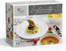 Infinity Bone China Dinnerware Set 16Pcs, round Plates (Soup Bowls, Dinner Plates, Salad Plates), Dinnerware Sets, Dinner Plates, Plates and Bowls Sets (Infinity)