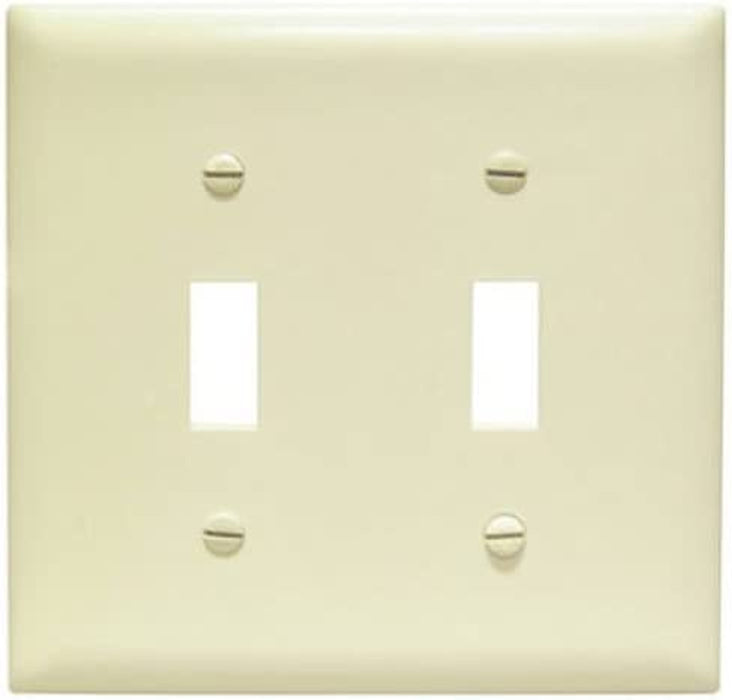 Legrand - Pass & Seymour TP2 TP1WCP10 Toggle Switch Wall Plates, 2-Gang, Brown