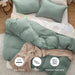 Bedsure Sage Green Duvet Cover Queen Size - Soft Prewashed Queen Duvet Cover Set, 3 Pieces, 1 Duvet Cover 90X90 Inches with Zipper Closure and 2 Pillow Shams
