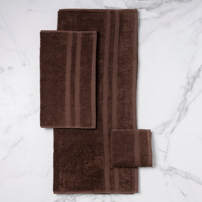 Mainstays Performance Solid Hand Towel - Brown Basket