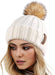 FURTALK Womens Winter Knitted Beanie Hat with Faux Fur Pom Warm Knit Skull Cap Beanie for Women…