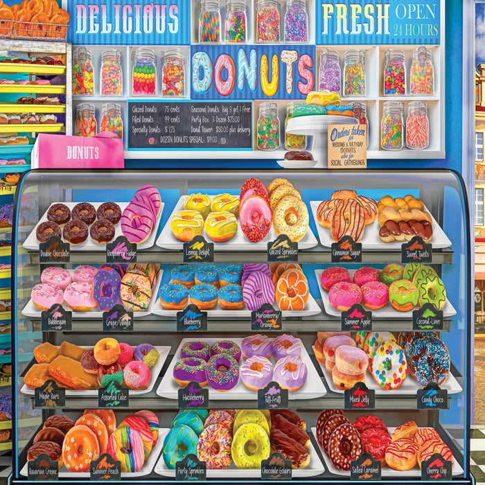 Color Palette by Lars Stewart 1000 Piece Jigsaw Puzzle - Delicious Donuts Daily