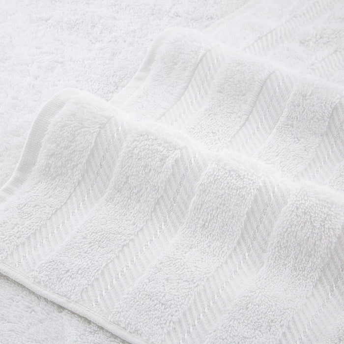 6 Piece Premium Bath Towel Set, 100% Turkish Cotton Towels for Bathroom, White