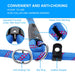 Slip Lead Dog Leash, Anti-Choking with Traffic Padded Two Handles, Reflective Strong Sturdy Heavy Duty Rope Leash, 6FT Dog Training Leash for Medium Large Dogs(6' Navy Blue)