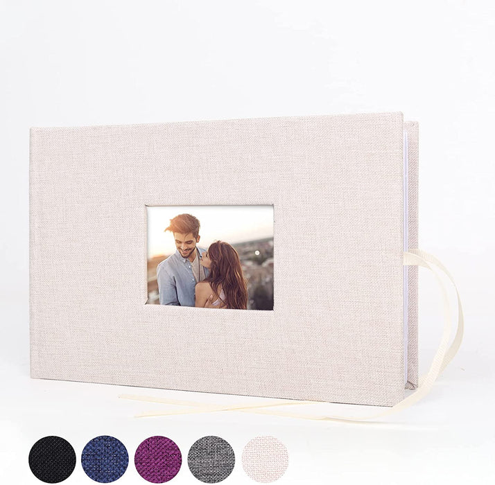 Photo Picture Album 4X6 300 Photos,Small Capacity Premium Leather Cover Wedding Family Photo Albums Holds 300 Horizontal Photos(Black)