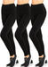 Leggings - Women'S Fleece Lined Solid Color High Waist Full Length Winter Leggings