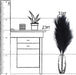 7-Pcs 38"/3.1FT Faux Pampas Grass Large Tall Fluffy Artificial Fake Flower Boho Decor Bulrush Reed Grass for Vase Filler Farmhouse Home Wedding Decor (Black)