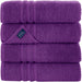 Purple Bath Towels – 4 Pieces Luxurious Turkish Cotton Bath Towels – Quick Dry and Soft Towel Set for Daily Use