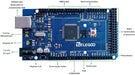 MEGA R3 Board Atmega 2560 + USB Cable Compatible with Arduino IDE Projects Rohs Compliant