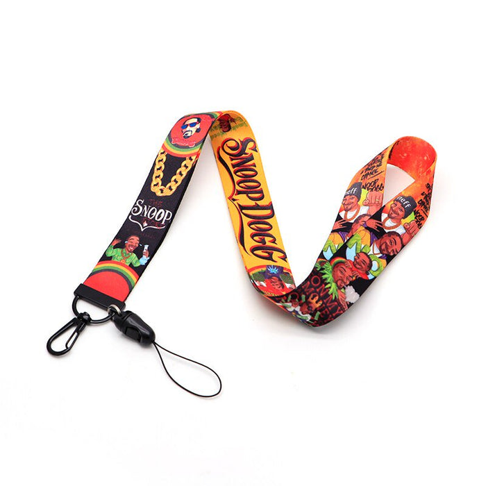 Anime Source Snoop Dogg Musician Rap Artist Hip Hop Music Lanyard Keychain ID Badge Holder