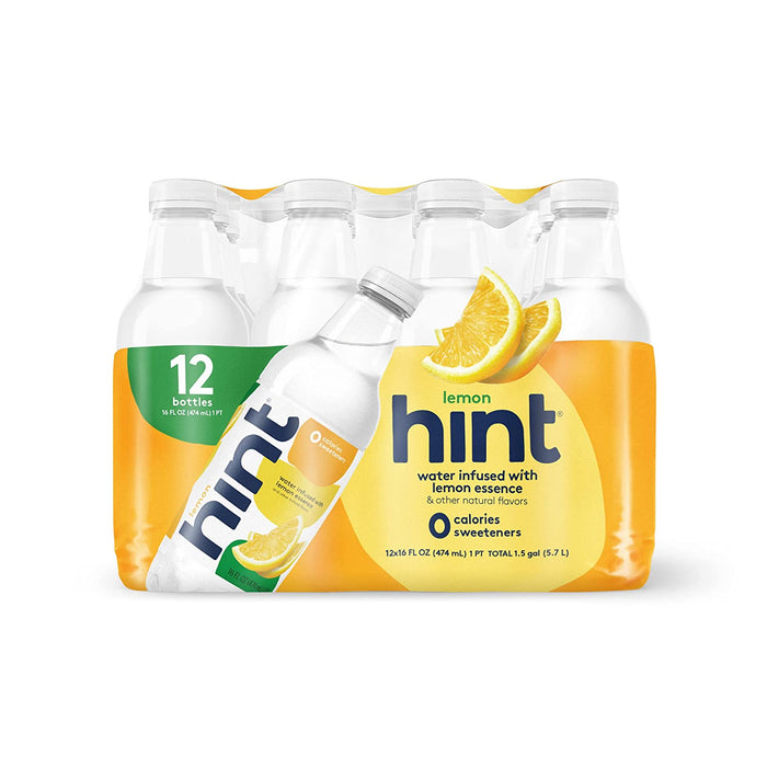 Hint Water Best Sellers Pack (Pack of 12), 16 Ounce Bottles, 3 Bottles Each Of: Watermelon, Blackberry, Cherry, and Pineapple, Zero Calories, Zero Sugar and Zero Sweeteners