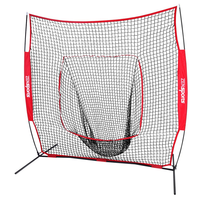 7 X 7' Baseball Softball Net Practice Hitting Pitching Batting & Catching W/ Bag