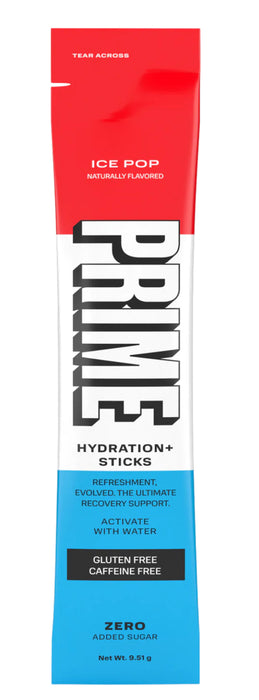 Prime Hydration Drink Mix Variety Pack - Ice Pop, Blue Raspberry, Tropical Punch, Lemon Lime (4 on the Go Sticks) Packaged by Sivint