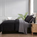 Mainstays Black 7 Piece Bed in a Bag Comforter Set with Sheets, Queen