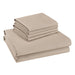 Hotel Style 800 Thread Count Cotton Rich Sateen Bed Sheet Set, Full, Beige, Set of 6