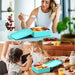 Bento Box, Bento Lunch Box for Kids and Adults 45Oz with Spoon and Fork, Leakproof Lunch Containers with 4 Compartments, Bpa-Free and Food-Safe Materials