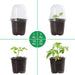 Clear Nursery Pots with Humidity Dome 30 Sets 4" Transparent Plastic Plant Pot Seedling Planter Seed Starter Pots Flower Pot with 10Pcs Plant Labels for Indoor Outdoor Garden