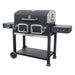 Kenmore 32-Inch Smart Charcoal Grill with Bluetooth Meat Thermometer, LCD Display, and Temperature Probes, Black/Stainless Steel