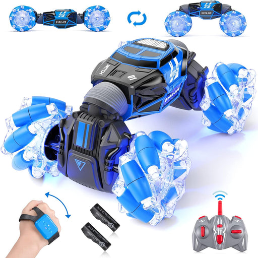 Remote Control Car, Gesture Sensing RC Stunt Car with Lights & Dance, Toy for Kids Aged 6-12