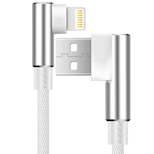 Charger 10FT Fast USB Charging Cable Cord Braided Nylon High-Speed Iphone Cable with Premium Metal Connector Compatible Iphone X/8/8 Plus/7/7 Plus/6/6S/6 Plus/5S/Se/Mini/Air/Pro Case - Silver