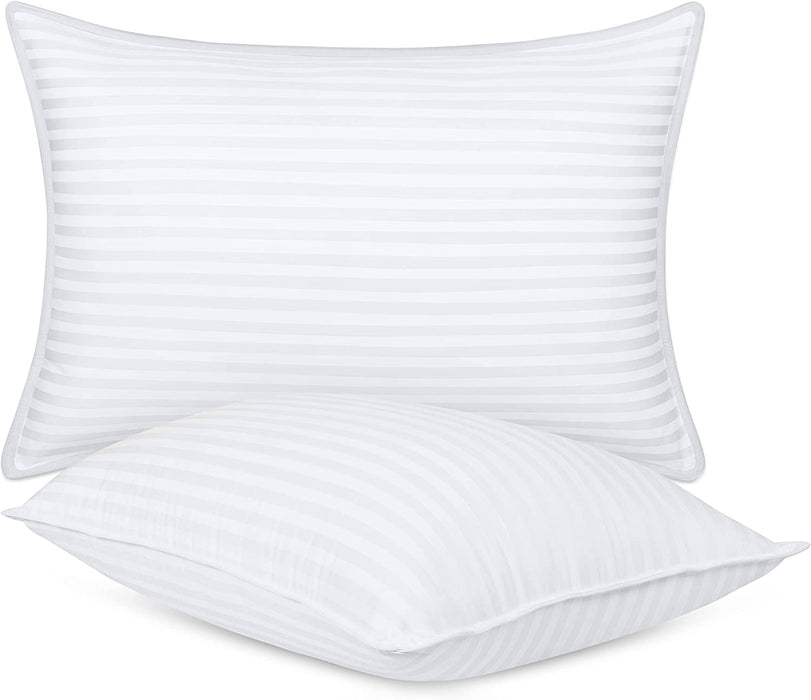 Bed Pillows for Sleeping Queen Size (White), Set of 2, Cooling Hotel Quality, for Back, Stomach or Side Sleepers