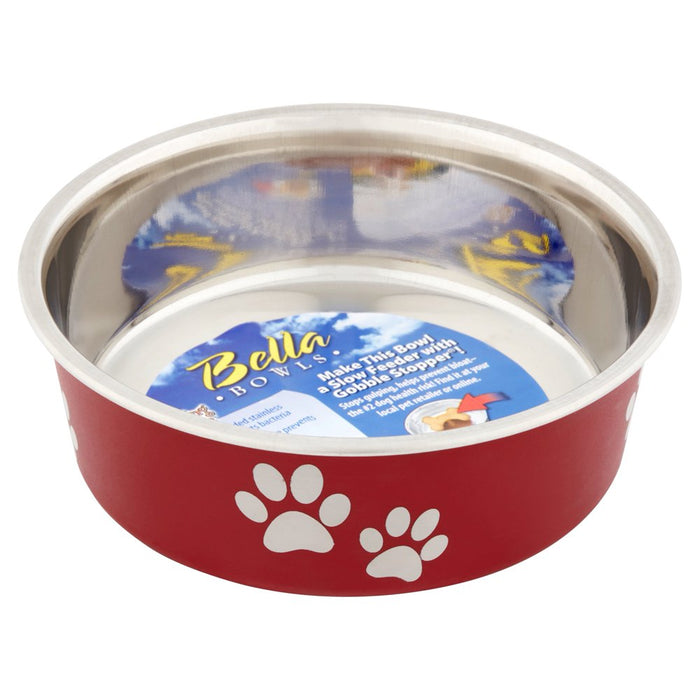 Loving Pets Bella Small Bowl, Merlot