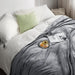 Fleece Bed Blankets Queen Size Grey - Soft Lightweight Plush Fuzzy Cozy Luxury Blanket Microfiber, 90X90 Inches