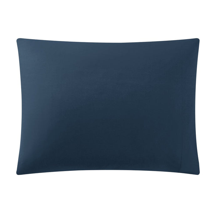 Sharper Image 9-Piece Navy down Alternative Pintuck Bed-In-A-Bag Set, King