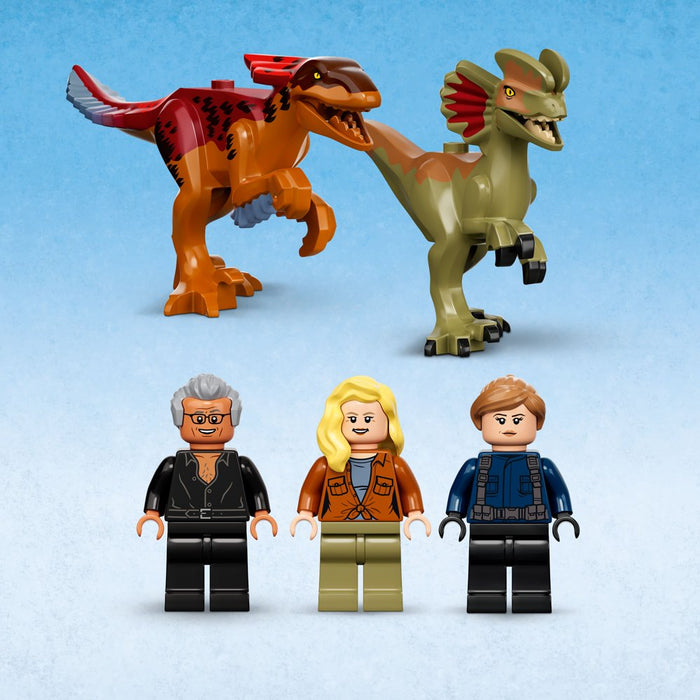 LEGO Jurassic World Dominion Pyroraptor & Dilophosaurus Transport 76951 (279 Pieces)