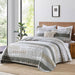 Quilt Queen Size 100% Cotton Queen Size Quilts Greyish Green White Bedspreads Plaid Quilts Lightweight Soft Breathable Bedding Sets for All Season, 3 Piece