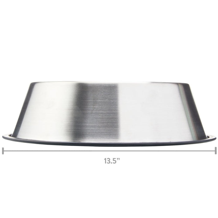 Vibrant Life Stainless Steel Paw Print Dog Bowl, Large, 101.44 Fl Oz