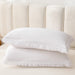3Pcs Fringe White Tassel Comforter Set Queen Boho Bohemian Cute Soft Tufted Microfiber Bedding Sets Modern Style for Men and Women (1 Comforter + 2 Pillowcases)