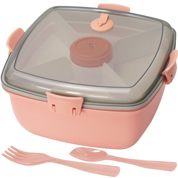 Bento Box 4-Compartment Bento-Style Kids Lunch Box Leak-Proof 2 Layer 1200Ml Adult Lunch Container Portable Food Storage Container with Spoon & Fork for Adult Kid Toddler Boy Girl