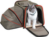 Expandable Cat Carrier Dog Carriers,Airline Approved Soft-Sided Portable Pet Travel Washable Carrier for Kittens,Puppies,Removable Soft Plush Mat and Pockets,Locking Safety Zippers