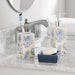 Mainstays 17-Piece Blue Vacation Polyester/Ceramic Bathroom Accessory Set, Blue