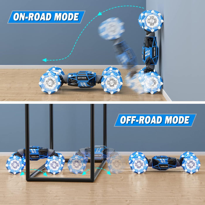Remote Control Car, Gesture Sensing RC Stunt Car with Lights & Dance, Toy for Kids Aged 6-12