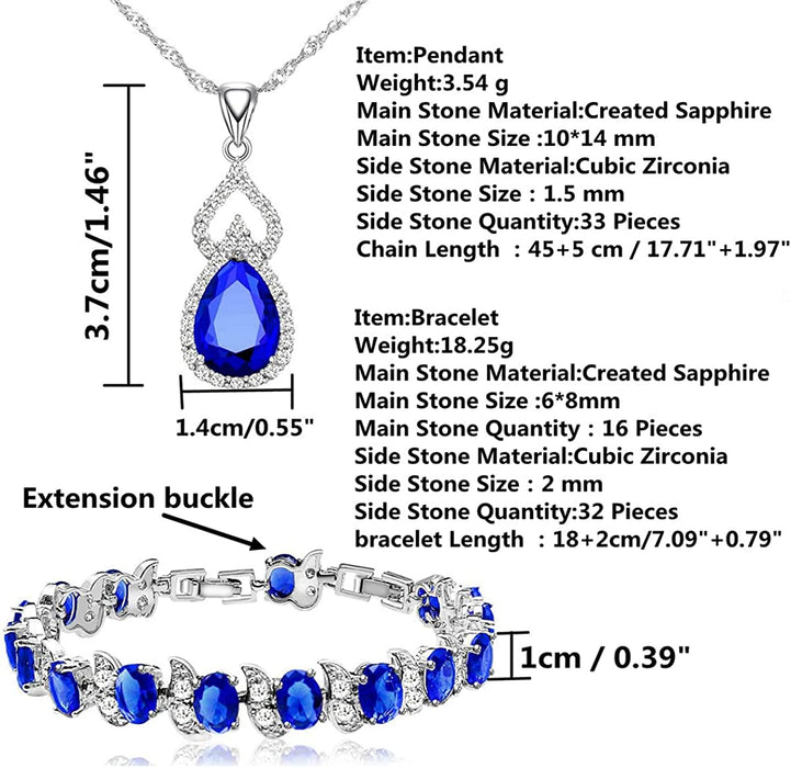 Women Jewelry Set Platinum Plated Necklace Open Ring Earrings Bracelet Set,Birthday/Anniversary Mother’S Day Jewelry Gifts for Mom/Wife/Sister/Best Friend